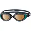 Zoggs Predator Flex Polarized Ultra Goggles Black/Green Copper